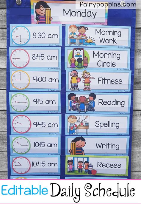 This interactive powerpoint presentation is an oral exercise on routines and telling the time. Back to School Printables | Preschool classroom schedule, Classroom schedule, Visual schedule ...