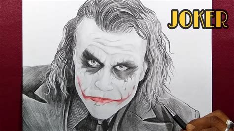 Dark Knight Joker Pencil Drawing Easy One Of His Grea Vrogue Co