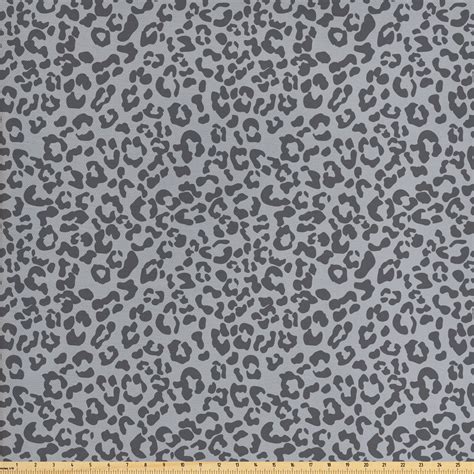 Leopard Print Fabric By The Yard Repetitive Wild Animal Pattern