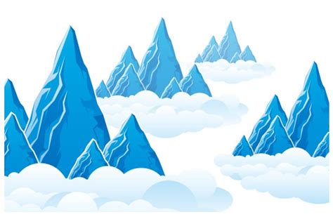 Mountain Cloud Landscape Vector Graphics Free Download
