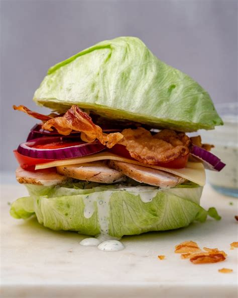 Turkey Blt Sandwich Aka Crispy Lettuce Buns For Clean Eats Clean
