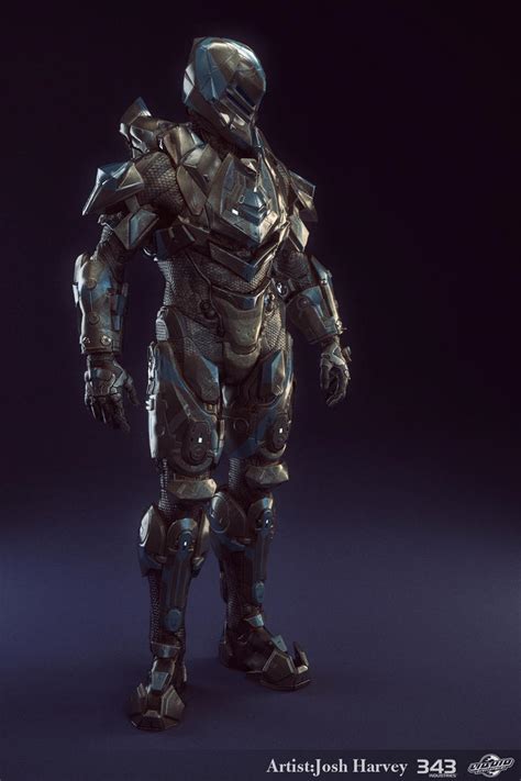 Halo 4 Armor Suit Venator Lowpoly Render By Josheh Photo On Deviantart