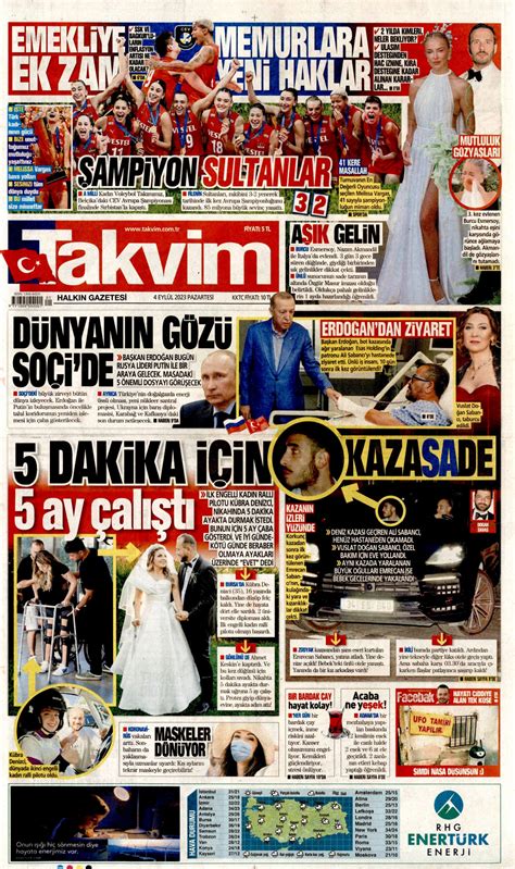 Takvim Gazetesi Takvim Man Et Oku Haberler Eyl L