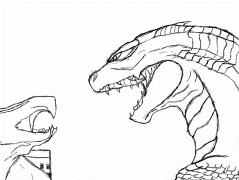 Godzilla Vs Muto Coloring Pages Printable Coloring Pages