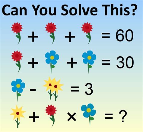 Can You Solve This Test Your Brain