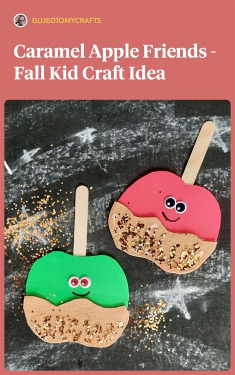 Felt Caramel Apple Friends Craft For Kids