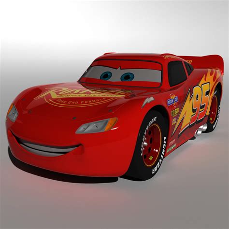 Later, when he returns to radiator springs, one of their own is murdered. Lightning McQueen 3D Model