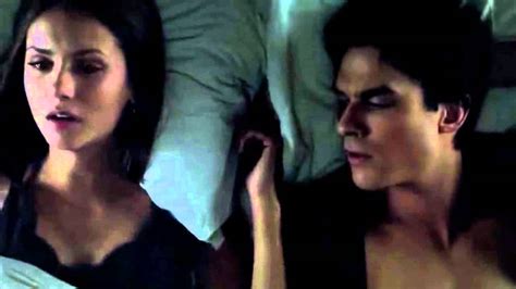 Vampire Diaries Bed Kiss Elena Damon 3x19 Star Youtube