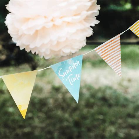 Summertime Garden Party Bunting Pack Of Three By Bunting And Barrow