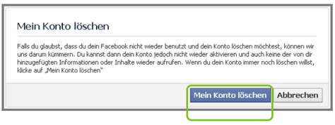 Immerhin erlaubt uns facebook das löschen des kontos nicht einfach über die regulären. Facebook: Konto löschen oder deaktivieren - klicksafe.de