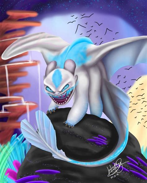 Alpha Mode Light Fury | How to train your dragon, How train your dragon