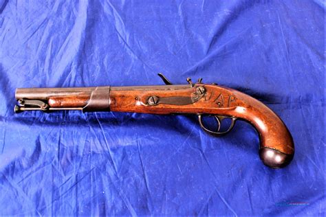 1800s Flintlock Officers Pistol E For Sale At