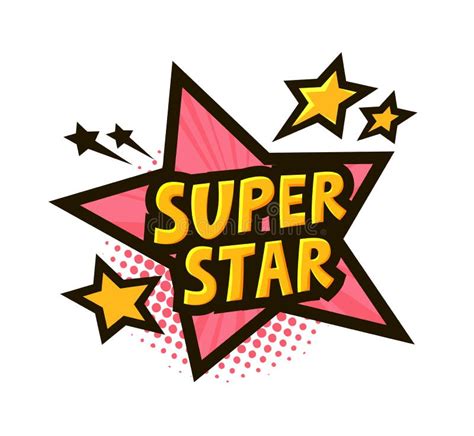 Super Star 3d Mascot Figure Stock Illustration Illustration Of