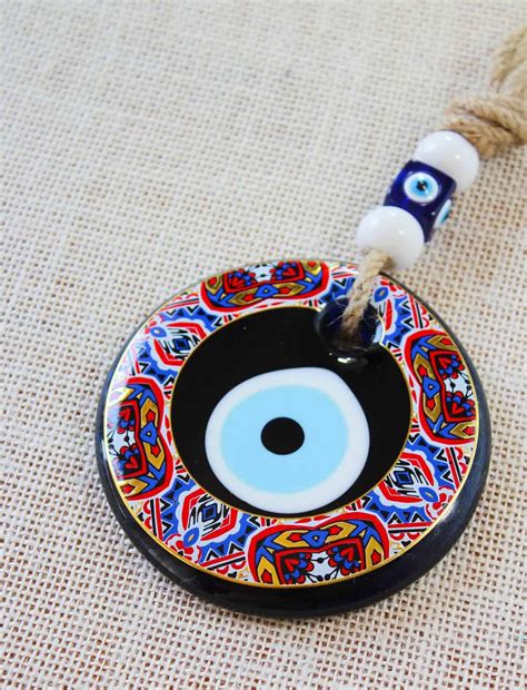 Colorful Painted Shape Evil Eye Wall Hanging Shop Of Turkey Buy