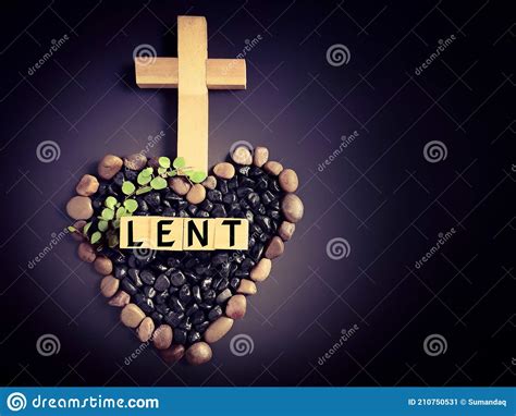 Lent Seasonholy Week And Good Friday Concepts Lent Text On Wooden