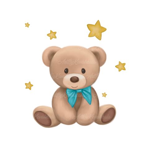 Teddy Bear Clipart Bear Png Baby Bear Png Baby Shower Boy Etsy Uk