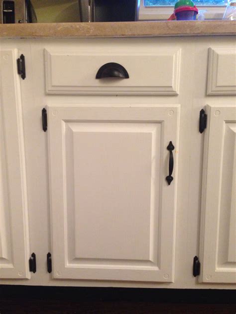 Look through black handle white cabinets pictures in different. We painted the existing oak cabinets white and replaced ...