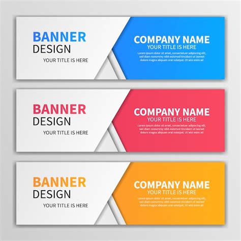 Premium Vector Banner Design Collection