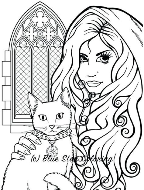 Gothic Anime Coloring Pages At Free Printable