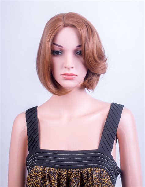 Ladies Light Auburn Short Cropped Bob Wig Forever Young