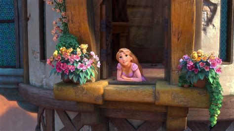 Rapunzel Looking Out Window The Jest