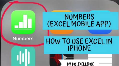 How To Use Numbers App In Iphone Youtube