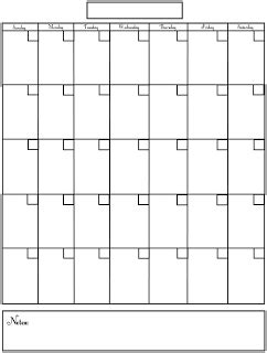 Blank calendar printables … | Organization planner printables, Calendar printables, Organization ...