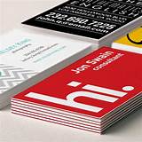 Single Sided Business Cards Pictures