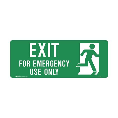 Luminous Emergency Exit And Evacuation Sign Exit For Emergency Use