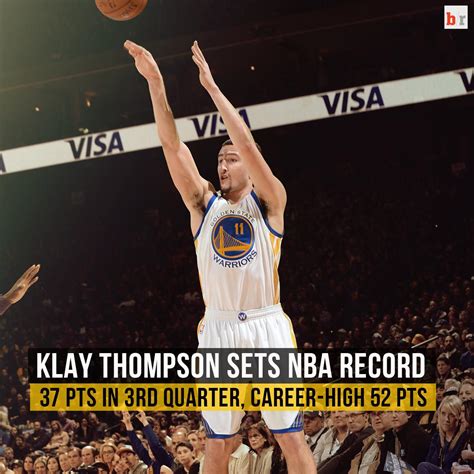 Klay Thompson Sets Nba Record With Points In A Quarter Scoopnest