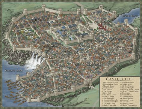 Pin By White Wolf On Dandd Town And City Maps Fantasy City Map Fantasy