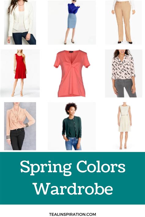 Spring Color Palette Wardrobe Capsule Teal Inspiration