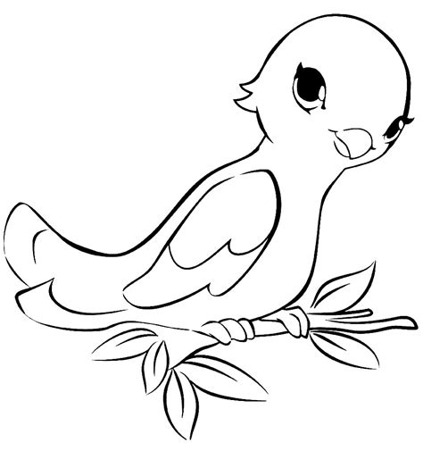 Раскраски для детей и взрослых хорошего качестваРаскраска птичка Голди