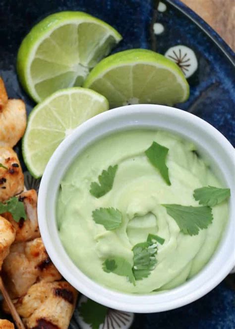Creamy Avocado Sauce Perfect For Dipping Drizzling Dunking And