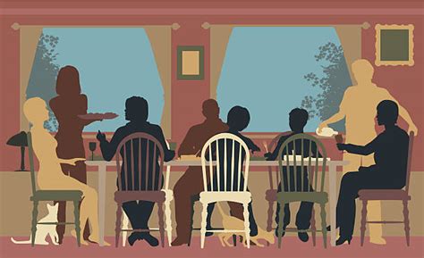 Dinner Table Illustrations Royalty Free Vector Graphics And Clip Art