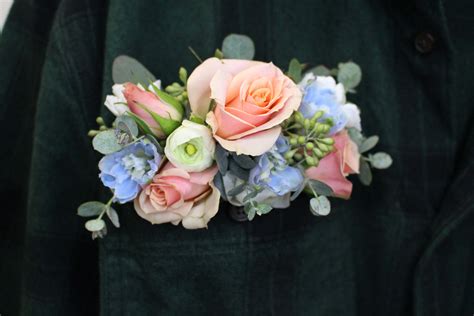 Pocket square boutonniere in Stoneham, MA | Evergreen Florist Inc.