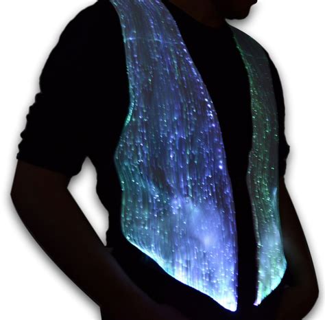 Fiber Optic Waistcoat In 2020 Light Up Hoodie Unique Hoodies Led Hoodie