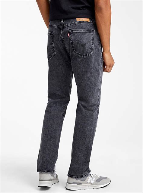 Levis Denim 501 Faded Black Jean Straight Fit For Men Lyst
