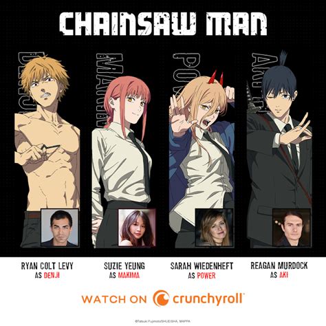 Crunchyroll Reveals Chainsaw Man English Dub Cast Along With A New