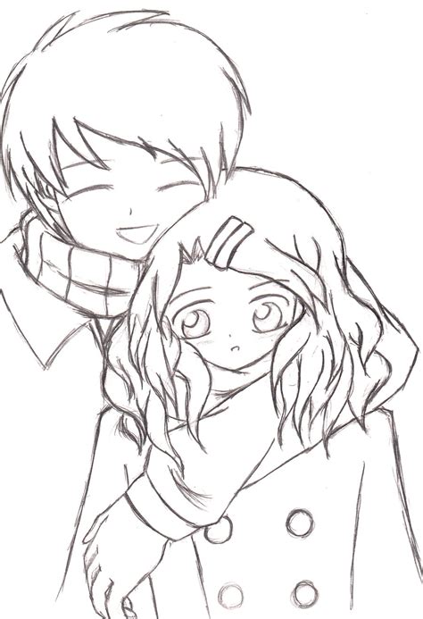Anime Girl And Boy Drawing at GetDrawings | Free download
