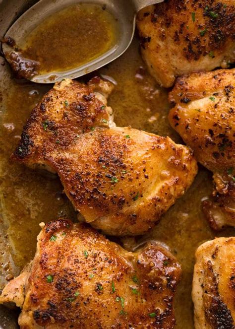 Best recipes chicken recipe ideas. Garlic Chicken Thighs | RecipeTin Eats