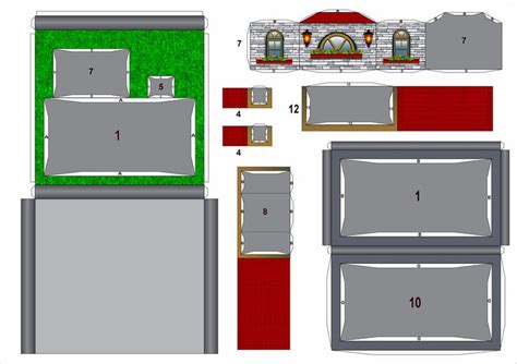 Papercraft Diorama Template