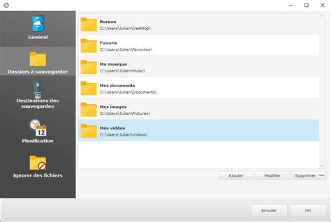 Dossiers à Sauvegarder Aide De Sauvegarde Facile V2024