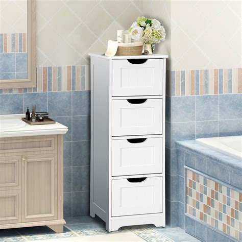 You need to change your bathroom furniture? Bathroom Wooden Free Standing Storage Side Floor Cabinet ...