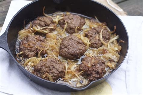 Growing up, we always loved mama's hamburger steaks recipe with fried onions. How to Make Easy Hamburger Steak Recipes