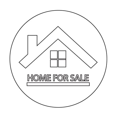 Home For Sale Icon 575599 Vector Art At Vecteezy
