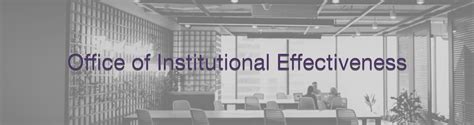 Office Of Institutional Effectiveness
