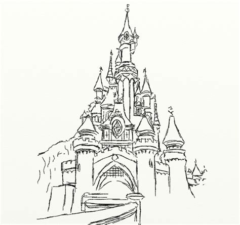 Cinderellas Castle Drawing At Explore Collection