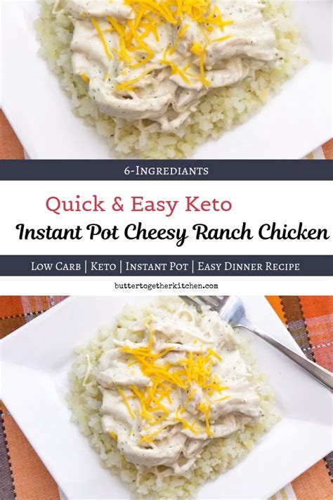 Food under pressure easy chicken tenderloins [instant check out these incredible instant pot chicken tenderloin recipes and also let us understand. Quick Instant Pot Keto Cheesy Ranch Chicken - Butter ...