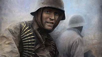 German Soldier War Desktop Wallpapers Painting Second